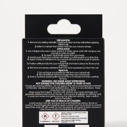OXX Beauty 24 Pack Artificial Nails with Adhesive, Long Almond Shape - French Tip and 3D Bow