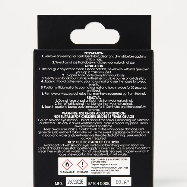 OXX Beauty 24 Pack Artificial Nails with Adhesive, Squareletto Shape - Pink - 3D Heart