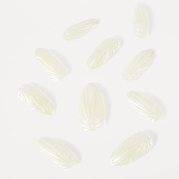 OXX Beauty 24 Pack Artificial Nails with Adhesive, Stiletto Shape - 3D Shell