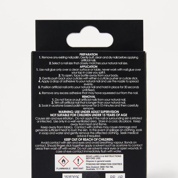 OXX Beauty Pack Artificial Nails with Adhesive - Almond Shape - Hibiscus