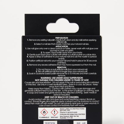 OXX Beauty Pack Artificial Nails with Adhesive - Almond Shape - Hibiscus