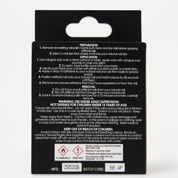 OXX Beauty 24 Pack Artificial Nails with Adhesive, Stiletto Shape - 3D Summer Pop