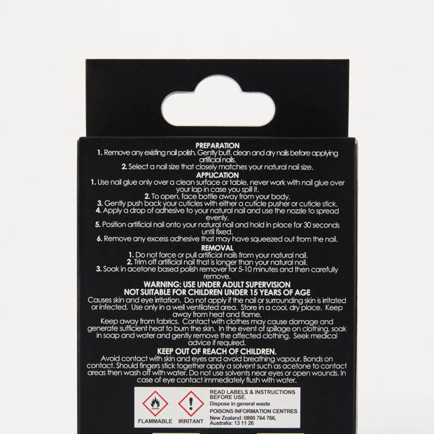 OXX Beauty Pack Artificial Nails with Adhesive - Almond Shape - Green 3D