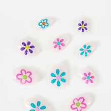 OXX Beauty 24 Pack Kids Pre-Glued Stick-On Nails, Almond Shape - Painted Flower