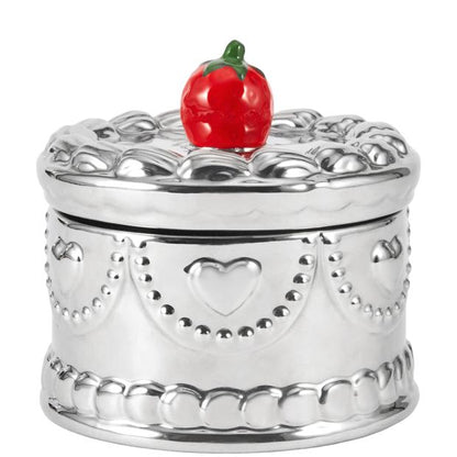 Anko Chrome Cake Ceramic Candle