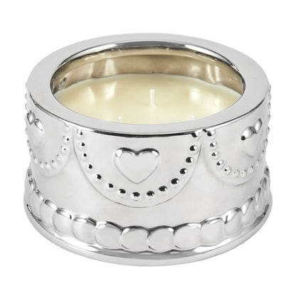 Anko Chrome Cake Ceramic Candle