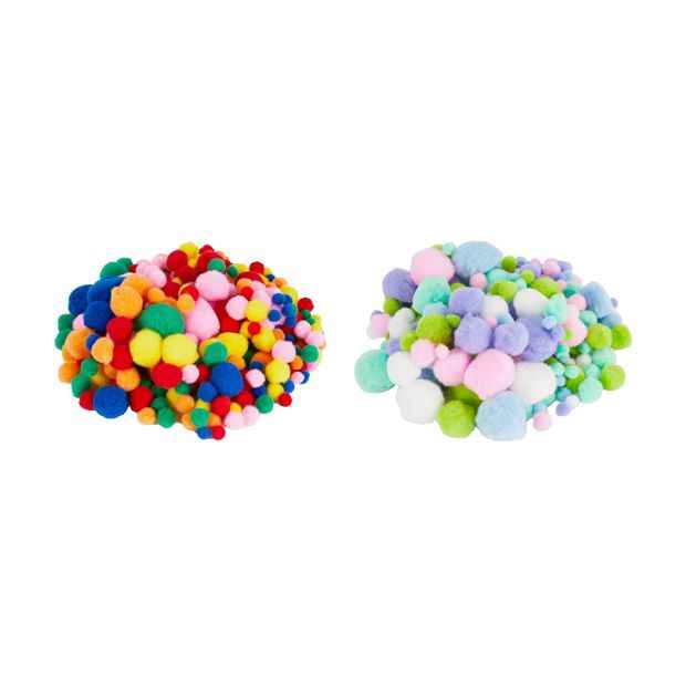 Anko 300 Piece Pom Poms - Assorted