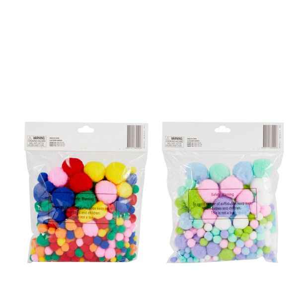 Anko 300 Piece Pom Poms - Assorted