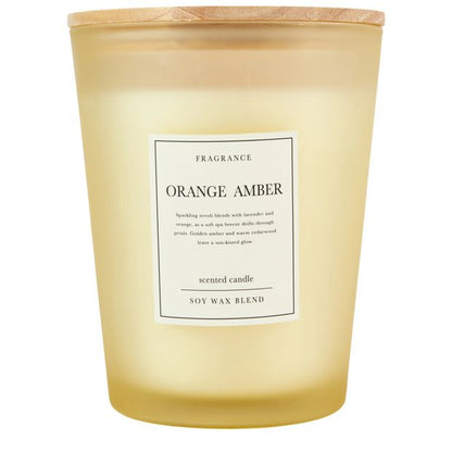 Anko XL Frosted Orange Amber Candle