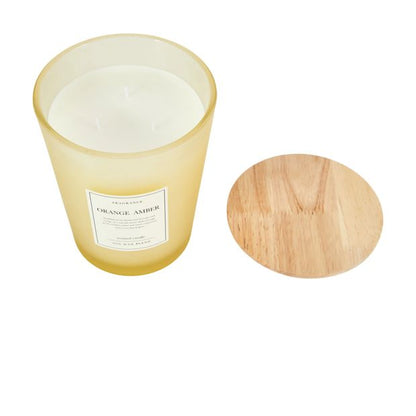 Anko XL Frosted Orange Amber Candle