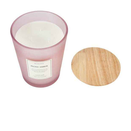 Anko XL Frosted Peony Amber Candle