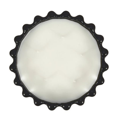 Anko Dark Suede Ribbed Glass Candle