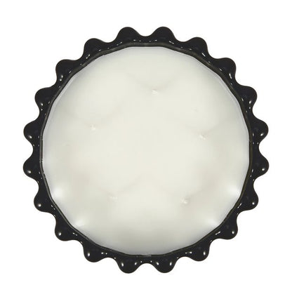 Anko Dark Suede Ribbed Glass Candle