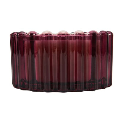 Anko Spiced Glow Ribbed Glass Candle