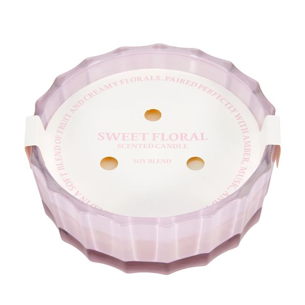 Anko XL Sweet Floral Glass Candle