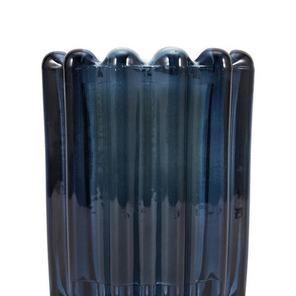 Anko Ocean Whisper Ribbed Glass Candle