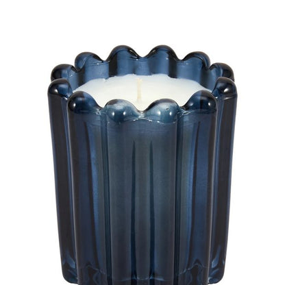 Anko Ocean Whisper Ribbed Glass Candle