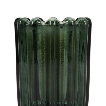 Anko Amber Woods Ribbed Glass Candle