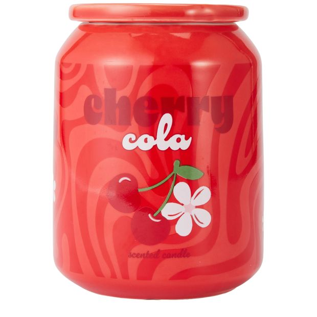 Anko Cherry Cola Soda Ceramic Candle