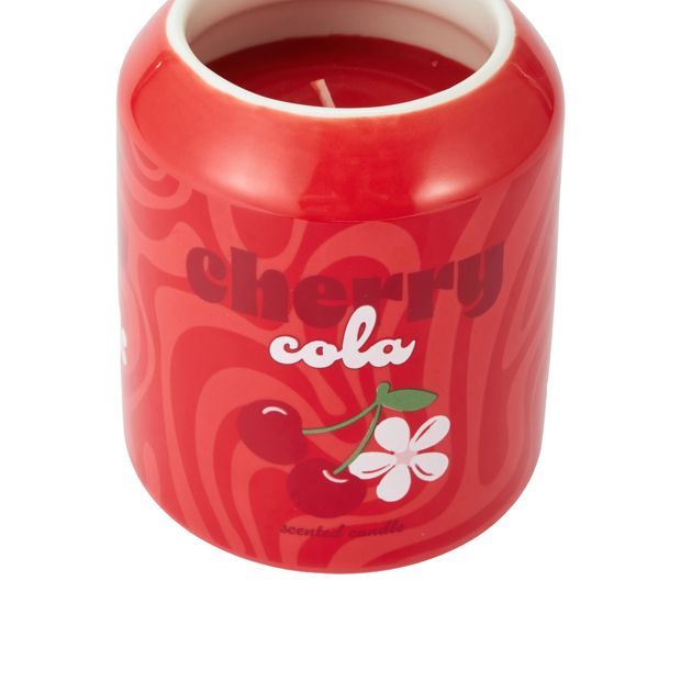 Anko Cherry Cola Soda Ceramic Candle