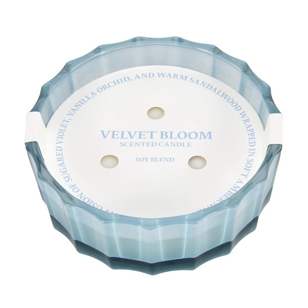 Anko XL Velvet Bloom Glass Candle