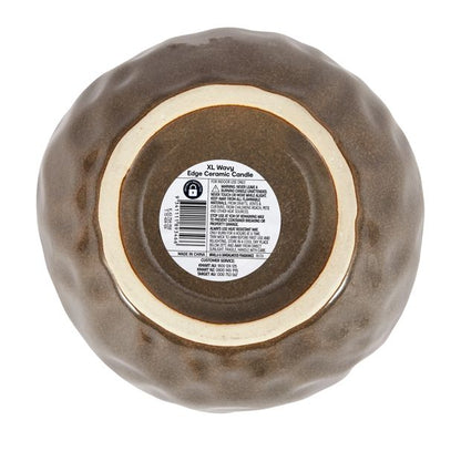 Anko XL Wavy Edge Ceramic Candle