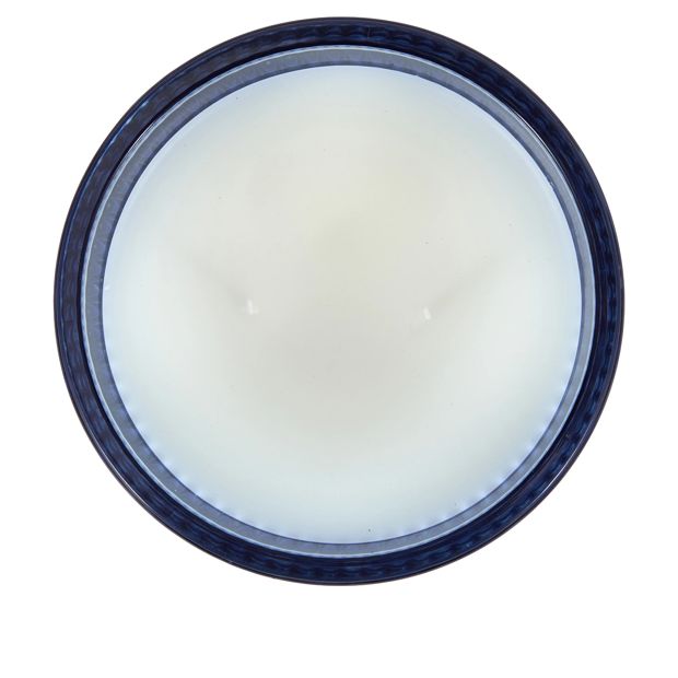 Anko Blue Embossed Glass Candle