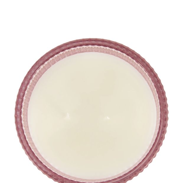 Anko Pink Embossed Glass Candle