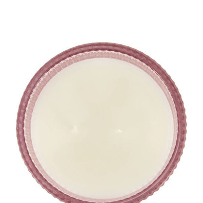 Anko Pink Embossed Glass Candle