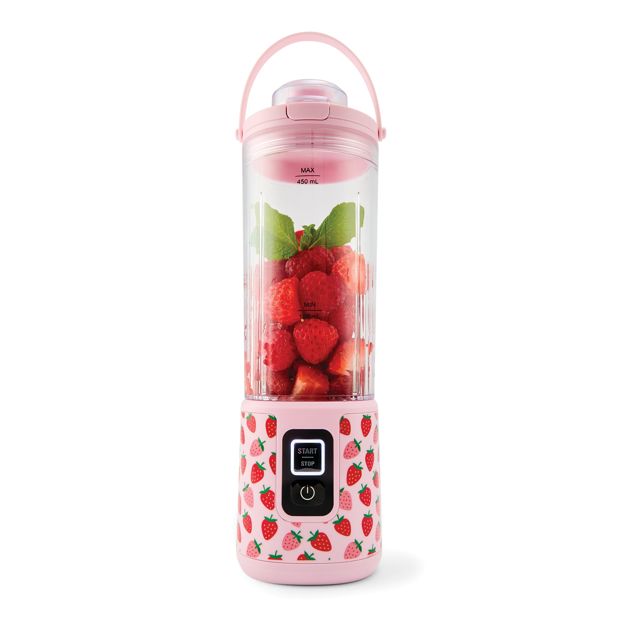 Anko Portable USB Blender - Strawberry