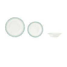 Anko Green Edge 12 Piece Dinner Set