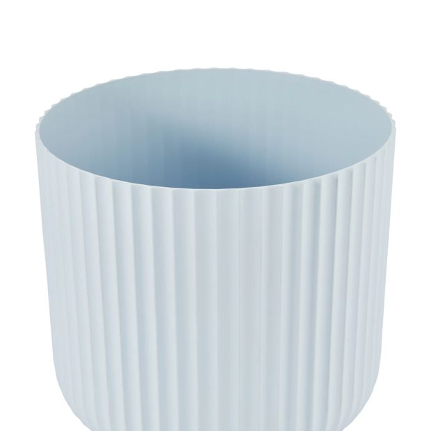Anko 30cm Linear Plastic Pot - Blue