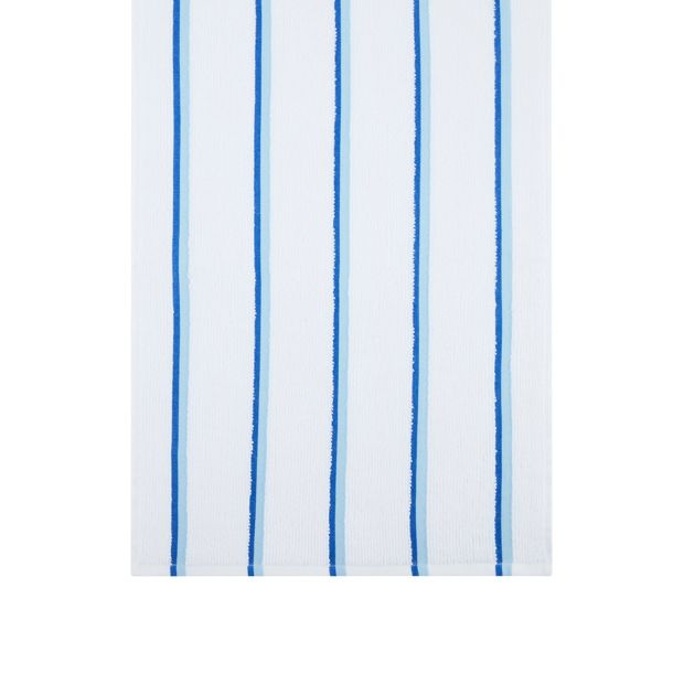 Anko 4 Pack Blue Stripe Terry Tea Towels