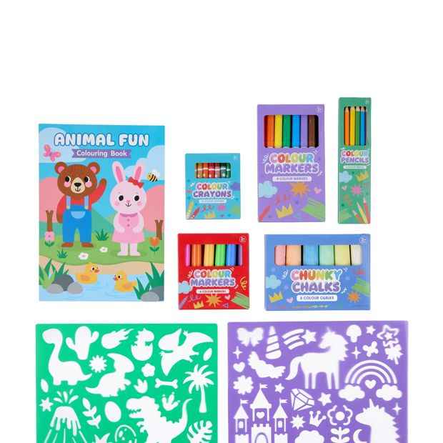 Anko 48 Piece Colouring Activity Case