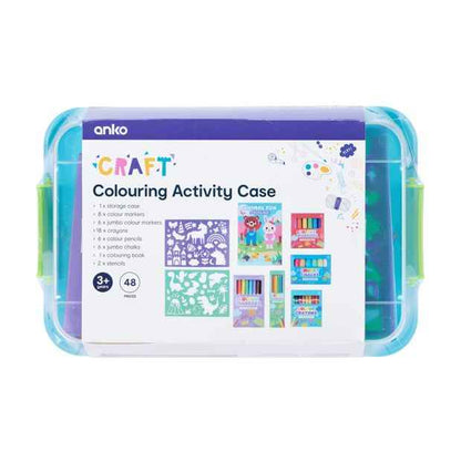 Anko 48 Piece Colouring Activity Case