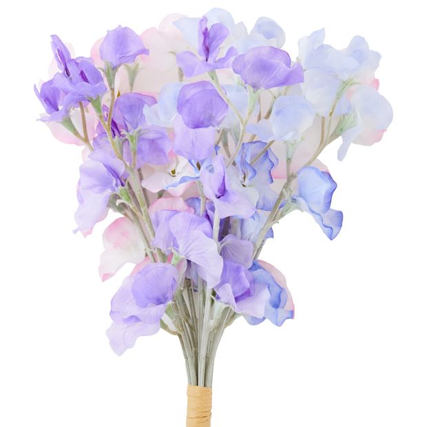 Anko Artificial Sweet Pea Pastel Bunch