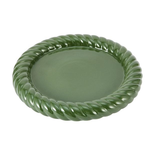 Anko Green Twist Edge Decor Tray