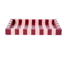 Anko Pink and Berry Stripe Decor Tray