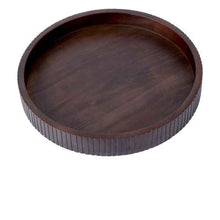 Anko Round Walnut Decor Tray