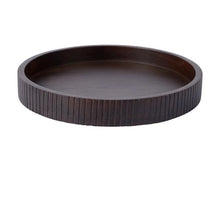 Anko Round Walnut Decor Tray