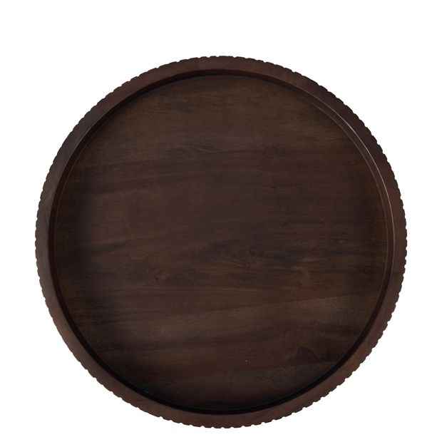 Anko Round Walnut Decor Tray