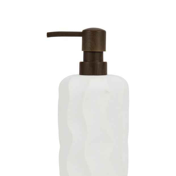 Anko White Textured Soap Dispenser