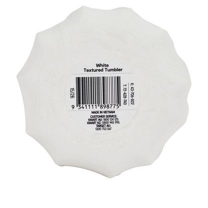 Anko White Textured Tumbler