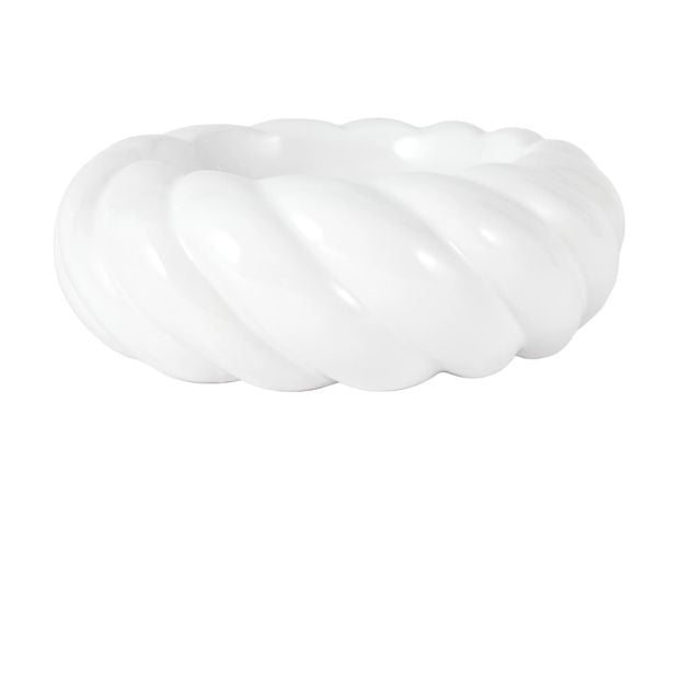 Anko White Twist Edge Decor Bowl