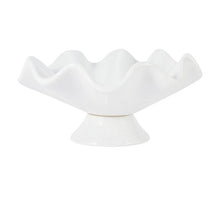 Anko White Wavy Pedestal Decor Bowl