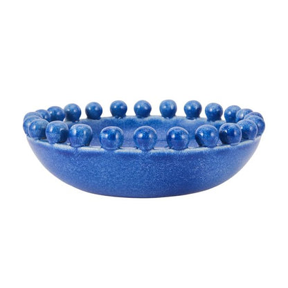 Anko Blue Beaded Edge Decor Bowl