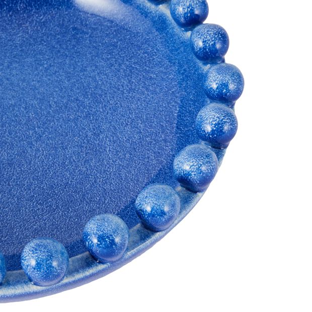 Anko Blue Beaded Edge Decor Bowl