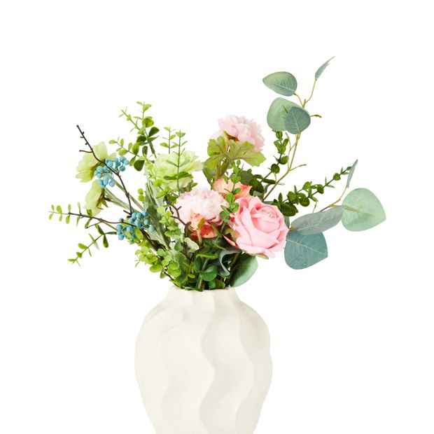 Anko Textured Wavy Ceramic Vase