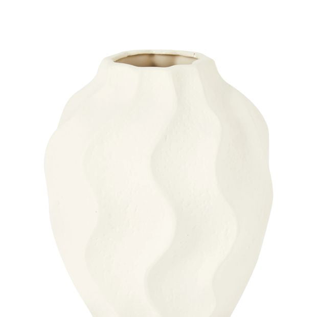 Anko Textured Wavy Ceramic Vase