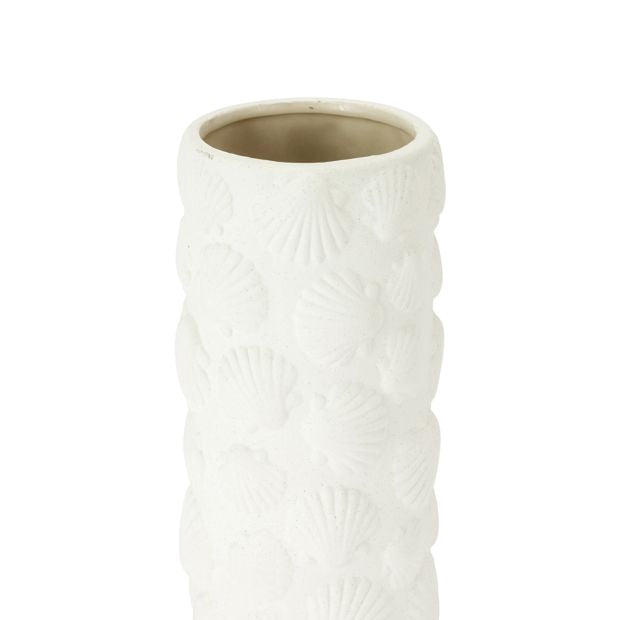 Anko Shell Textured Ceramic Vase